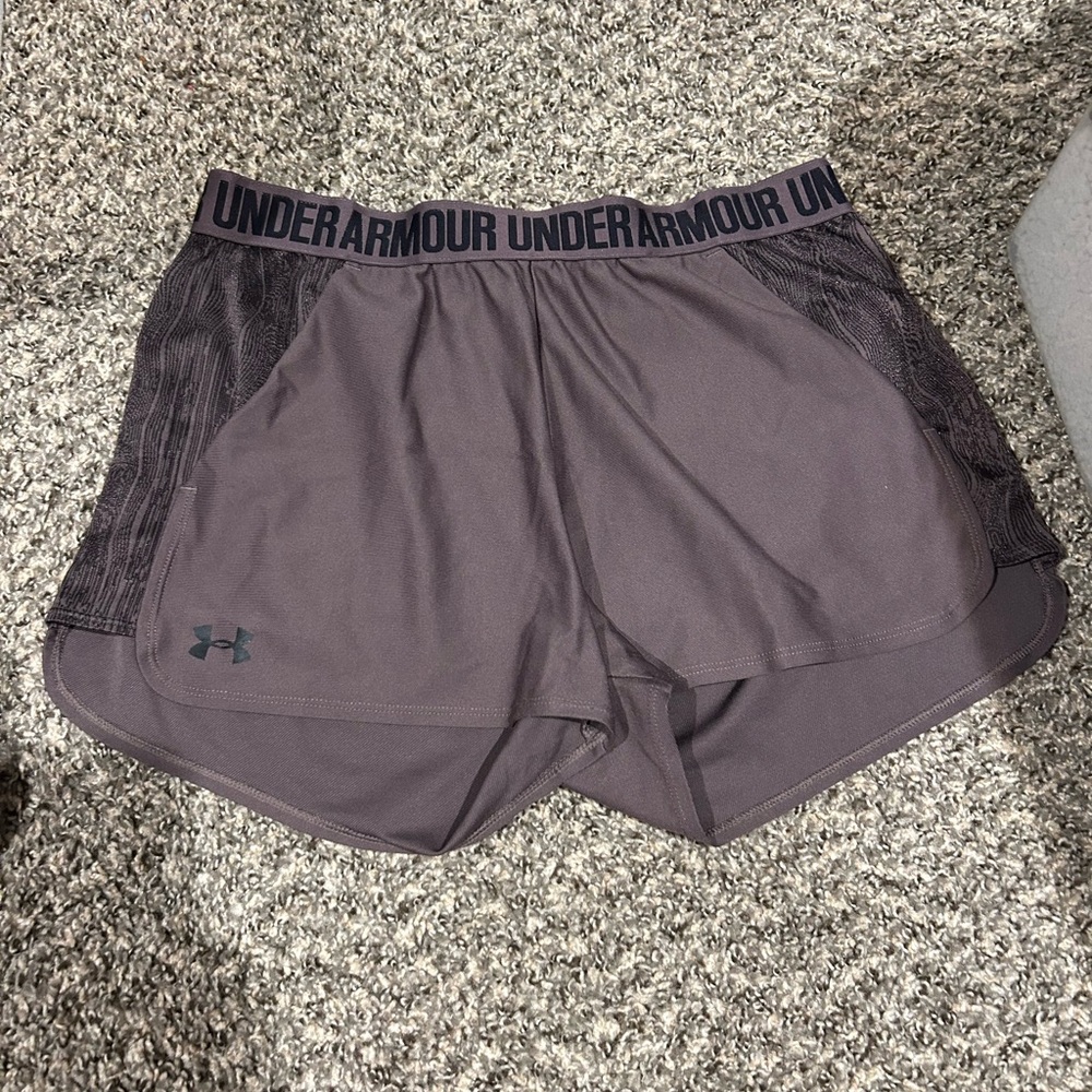 Under Armour Women's purple athletic shorts